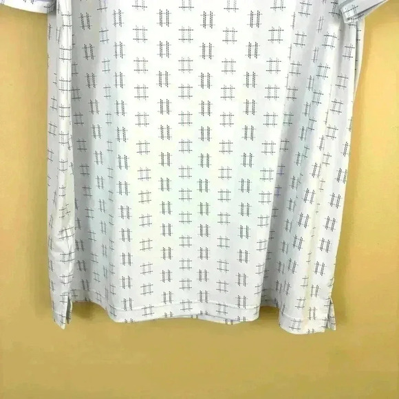 Extracurricular White/Navy “Palm Beach” Short Sleeve Lightweight Men Polo Size2X - Picture 12 of 16